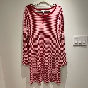Charter Club Red and White Striped Top